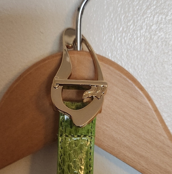 Elegant Green Snake Skin Women's Belt - Picture 5 of 6